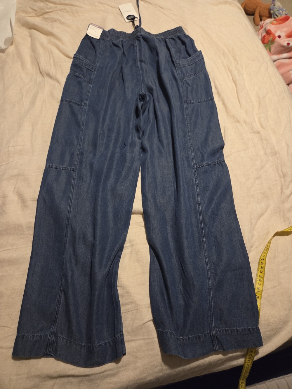 NWT CALIA Effortless High-Rise Wide Leg Pant – Women's M – Dark Indigo - Picture 2 of 7